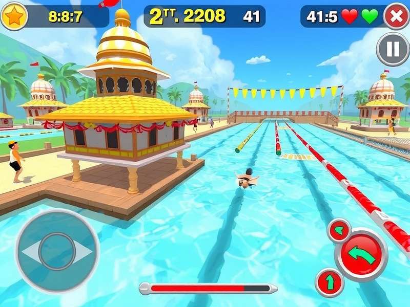 Splendid Swimming Sprint gameplay screenshot